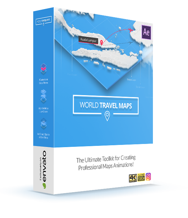 World Travel Maps template